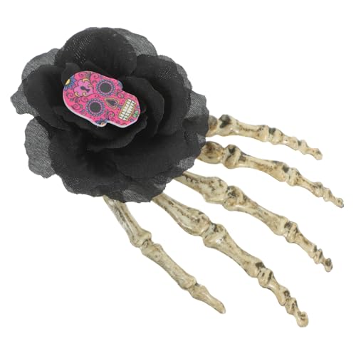 Halloween-accessoires Für Frauen Totenkopf-hand-haarspangen Halloween-gothic-haarspangen Gothic-haarschmuck Halloween-haarschmuck Für Frauen Gotisch Plastik Damen Schleier von CIMAXIC