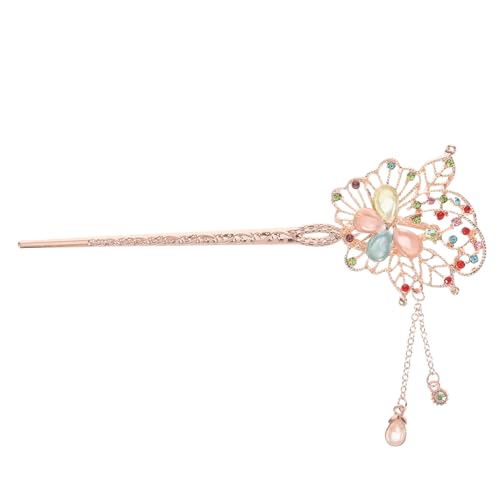 Haarnadeln Groß Haar Schmuck Magenta Stick Bearsu Ghibli Sticker Hair Accessories Japanese Decoration Hairpin Haarstäbchen French Pin Hanfu Geschenk Klassisch Haarschmuck Fräulein von CIMAXIC