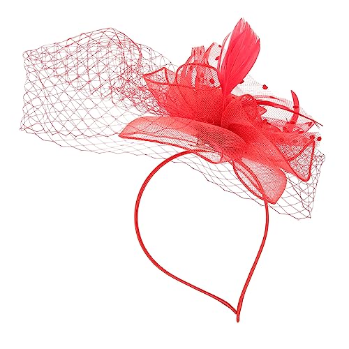 CIMAXIC Kunststoff Party Hut Braut Blumenkopf Frauen Hochzeit Hut Mesh Stirnband Braut Haarschmuck Frauen Fascinator Stirnband Hanfu Haarschmuck Im Europäischen Stil von CIMAXIC