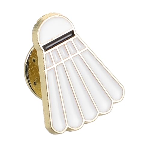 CIMAXIC Moderne Badminton Brosche aus Robustem Zinklegierung Niedliches Unisex Design Modisches Anstecknadel Ornament für Kleidung Rucksack Jacke Geschenk für Sportliebhaber von CIMAXIC