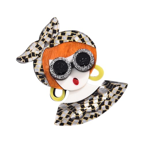 CIMAXIC Moderne Mädchen-brosche aus Acryl Modische Anstecknadel für Damen Langlebig und Formstabil Elegantes Geschenk für Alltag und Besondere Anlässe Stilvolles Accessoire für Frauen von CIMAXIC