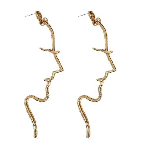 CIMAXIC Modische Damen Ohrstecker Geometrische Abstrakte Frauen Gesichts ohrringe Leichte Langlebige Legierung Ohrschmuck für Teenager und Alltag Geschenkidee von CIMAXIC