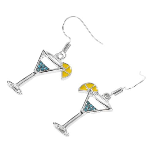 CIMAXIC Modische Weinglas Ohrhänger Damen Leichte Langlebige Cocktailglas Ohrringe Faderesistente Brautjungfern Schmuck Eleganter Tropfen design für Party und Alltag CIMAXIC Modische Weinglas Ohrhänger Damen Leichte Langlebige Cocktailglas Ohrringe Faderesistente Brautjungfern Schmuck Eleganter Tropfen design für Party und Alltag von CIMAXIC