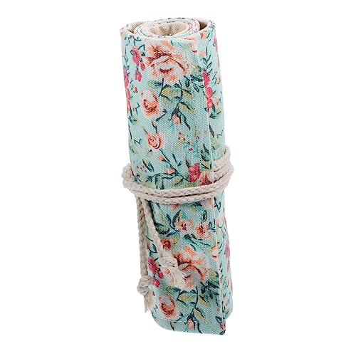 CIMAXIC Organizer Leinen Buntstifte Bleistiftkoffer Stifterollenhalter Brunnenpenstfall Stift Tragbare Rollpackung Stifte Multifunktionsstiftfall Tragetasche Bleistifthülle für Pinsel von CIMAXIC
