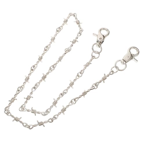 CIMAXIC Punk Hosenkette aus Metall Verstellbar Hip Hop Jeans Kettengürtel Stylische Hüftkette für Herren Damen Trendmode von CIMAXIC