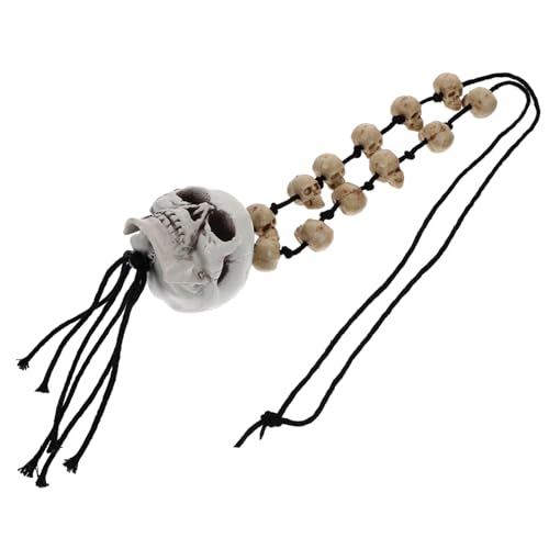 CIMAXIC Retro Halloween Skelett Halskette mit Detailliertem Schädel Anhänger Stilvolles Halloween Accessoire und Party Dekoration Geeignet für Kostümpartys und Tägliches Tragen von CIMAXIC