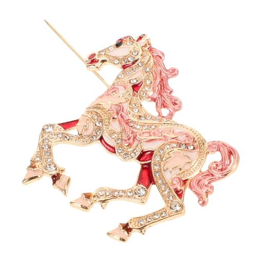 CIMAXIC Rhinestone Pferdebrosche mit Funkelnden Kristallen Leichte Zinklegierung Anstecknadel für Damen Modisches Tier Motiv Schmuckaccessoire für Kleidung Party und Alltag CIMAXIC Rhinestone Pferdebrosche mit Funkelnden Kristallen Leichte Zinklegierung Anstecknadel für Damen Modisches Tier Motiv Schmuckaccessoire für Kleidung Party und Alltag von CIMAXIC