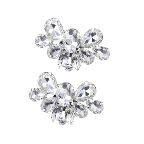 CIMAXIC Rhinestone Schuhclips Abnehmbare Funkelnde Deko für Damen Pumps Flats Sandalen Brautschuhschmuck Hochzeit Party Geschenk von CIMAXIC