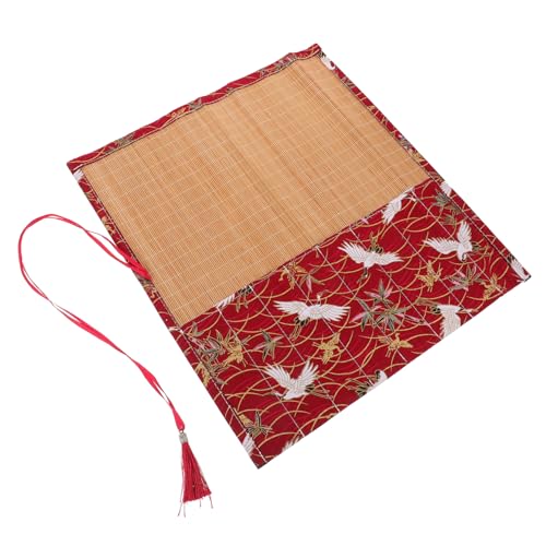 CIMAXIC Strickzeug Aufbewahrungstasche Aus Baumwolle Für Häkelnadeln Und Stricknadeln Organisierter Rollbehälter Für Häkelwerkzeug Mit Einfacher Struktur von CIMAXIC