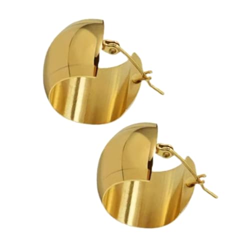 CIMAXIC Runde Creolen Ohrringe Damen Leichte C förmige Loop Ohrhänger Eleganter Modeschmuck für Alltag Party und Büro Goldfarbene Ohrstecker CIMAXIC Runde Creolen Ohrringe Damen Leichte C förmige Loop Ohrhänger Eleganter Modeschmuck für Alltag Party und Büro Goldfarbene Ohrstecker von CIMAXIC