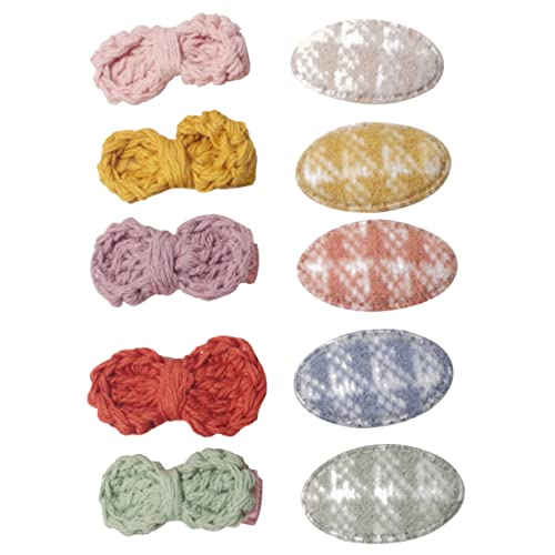 Kinder Haarschmuck Satz Aus Wollstrick Mit Schleife Und Krawatte Für Mädchen Haarnadeln Haarspangen Für Kinder von CIMAXIC