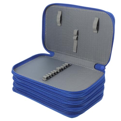 CIMAXIC Federmäppchen Mit Reißverschluss Mehrschichtige Stiftehalter Großzügige Schreibwarentasche Organizer Für Bleistifte Lineale Notizen Radiergummis von CIMAXIC