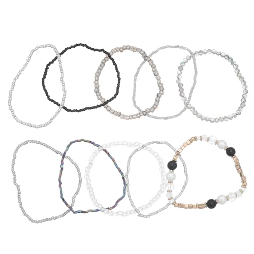 CIMAXIC Stapelbares Perlenarmband im Bohemian-Stil: Stretch-Armband im Bohemian-Stil, mehrlagig, Boho-Armband für Damen, Weihnachtsfeier von CIMAXIC