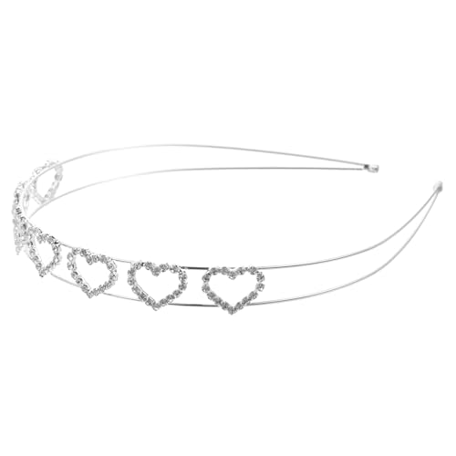 Herz-stirnband Stirnbänder Frauen Stirnbänder Für Valentinstag-stirnband Dünnes Stirnband Damen Stirnbänder Stirnband Für Teenager Haarband Strasssteine Zubehör Metall Braut von CIMAXIC