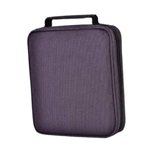 CIMAXIC Tragbare Schreibwarentasche Tragbare Stiftetasche Bleistifte Farbstifthalter Schreibwarenhalter Multifunktionales Federmäppchen Aufbewahrungstasche Für Stifte Schrubbtuch Violett von CIMAXIC