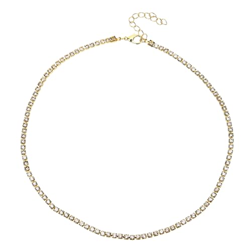 CIMAXIC Vollschimmernde Rhinestone Choker Kette für Damen Schmuckstück für Anpassbares Design Perfektes für Valentinstag Geburtstag oder Weihnachten von CIMAXIC