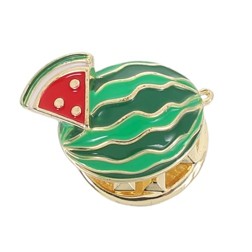 CIMAXIC Wassermelonen Anstecknadel Damen Lapel Pin Leicht Sicher Modisch Vielseitig Für Hemden Rucksäcke Collars Sommer Accessoire von CIMAXIC