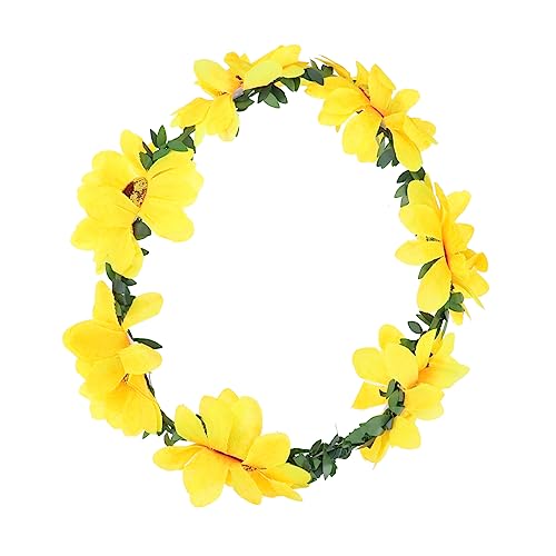 Sonnenblumen-Stirnband für die Hochzeit Sonnenblumen-Stirnband für Frauen Sonnenblumenkrone für Frauen haarschmuck Stirnband für die Braut floraler Kopfschmuck Kopfbedeckung Damen von CIMAXIC