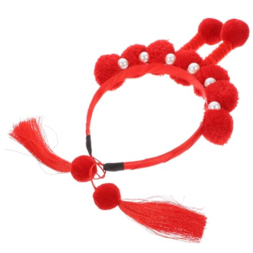 CIMAXIC kinder haarschmuck hair accessories for girls 2024 Kopfbedeckung Asiatisches Haargummis Stirnband Hanfu Haarschmuck für Kinder Haarstyling-Zubehör lange Quasten Bommel schmücken von CIMAXIC