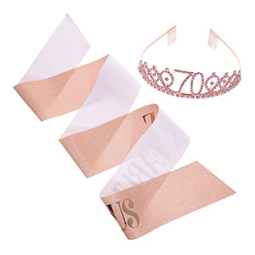 Geburtstags-tiara Und Schärpe Satz Dekorative Etikette Party-requisiten Für Damen Und Frauen von CIMAXIC