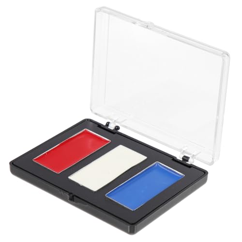 Gesichtsfarbe Satz Rot-weiß-blau Make-up Pigment Für Fußballfans Bunte Farbcreme Körperbemalung Party Accessoires von CIMAXIC