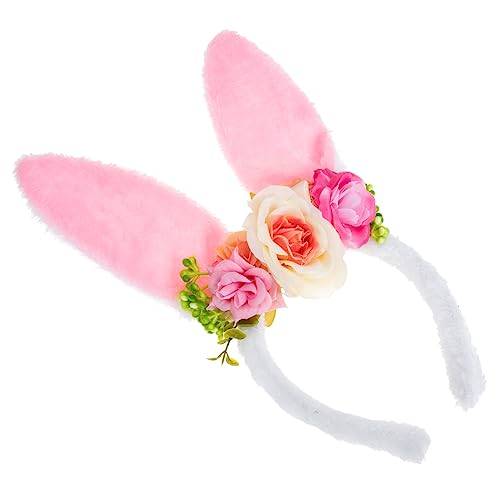 Hasenohr Stirnband Hasenkostüm Damen Tierisches Ohr Häschen-cosplay-stirnband Hasenohren Stirnband Kopfschmuck Für Tierohren Osterhasen-plüschohren Haar Frau Kopfhörer Pe-schaum von CIMAXIC