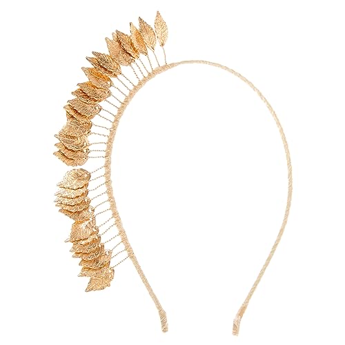 Hochzeit Braut Blatt Stirnband Blattkrone Stirnband Aus Blattgold Blatt-stirnband Für Brautblatt-stirnband Hochzeitsblatt-stirnband Golddekor Legierung Kopfbedeckung Damen von CIMAXIC