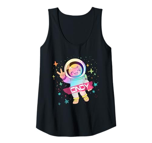 Damen CINDY - Schöner Mädchen Name mit cooler Astronautin Tank Top Damen CINDY - Schöner Mädchen Name mit cooler Astronautin Tank Top von CINDY Tochter Enkel Geburtstag Geschenkideen
