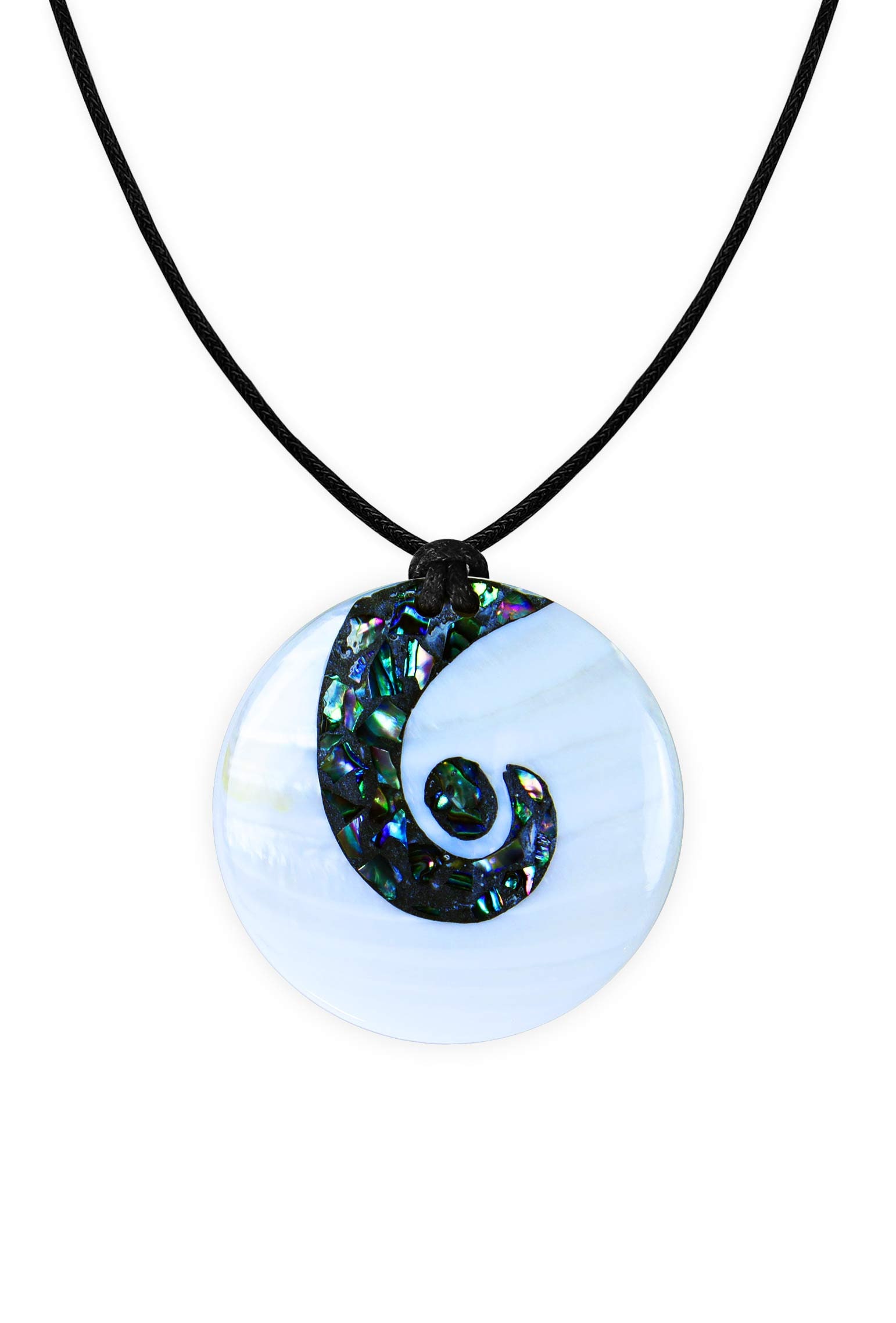 Cinnea® Halskette »Unendlichkeit« | Ollane-Kollektion - Filigrane Handarbeit in Form Der Endlosspirale, Echt-Perlmutt Anhänger von CINNEADesigns