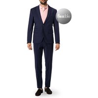 CINQUE Herren Anzug blau Schurwoll-Stretch von CINQUE