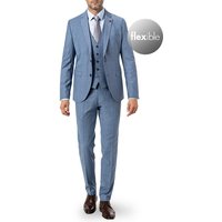 CINQUE Herren Anzug blau Schurwoll-Stretch von CINQUE