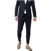 CINQUE Herren Bundfaltenhose blau Leinen von CINQUE