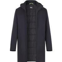 CINQUE Herren Parka blau Mikrofaser unifarben mit Motiv von CINQUE