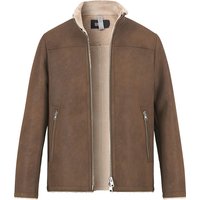 CINQUE Herren Jacke braun Kunstleder unifarben von CINQUE