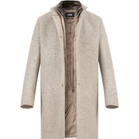 CINQUE Herren Mantel braun Wolle unifarben von CINQUE