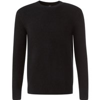 CINQUE Herren Pullover schwarz Baumwolle unifarben von CINQUE