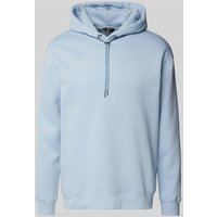 Cinque Hoodie mit gerippten Abschlüssen Modell 'Swift' in Bleu, Größe L von CINQUE