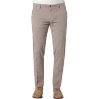 CINQUE Herren Hose beige Baumwolle meliert Slim Fit von CINQUE