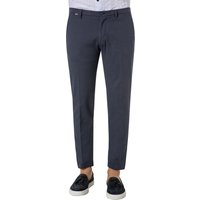 CINQUE Herren Hose blau Baumwolle meliert Slim Fit von CINQUE