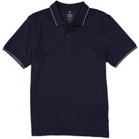 CINQUE Herren Polo-Shirt blau Baumwoll-Piqué von CINQUE