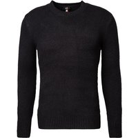 CINQUE Herren Pullover schwarz Baumwolle unifarben von CINQUE