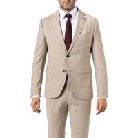 CINQUE Herren Sakko beige Schurwoll-Stretch meliert von CINQUE