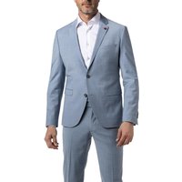 CINQUE Herren Sakko blau Schurwoll-Stretch meliert Slim Fit von CINQUE