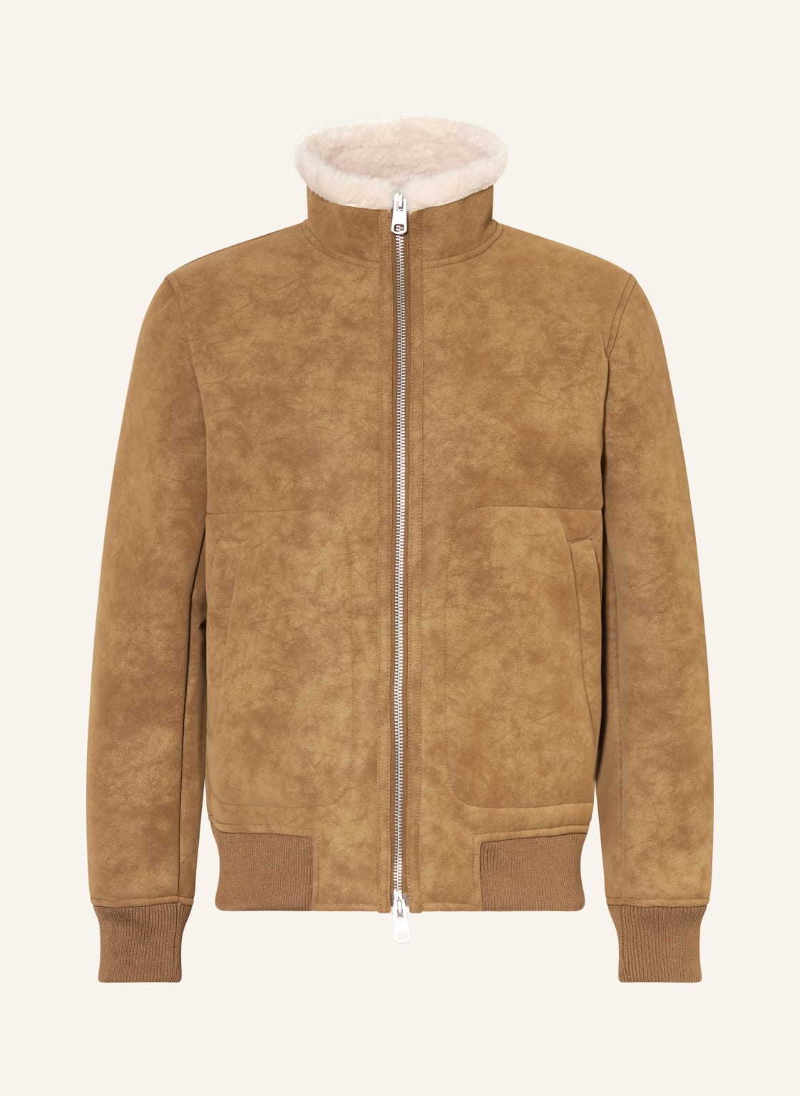 Cinque Jacke Citerry In Lederoptik braun von CINQUE