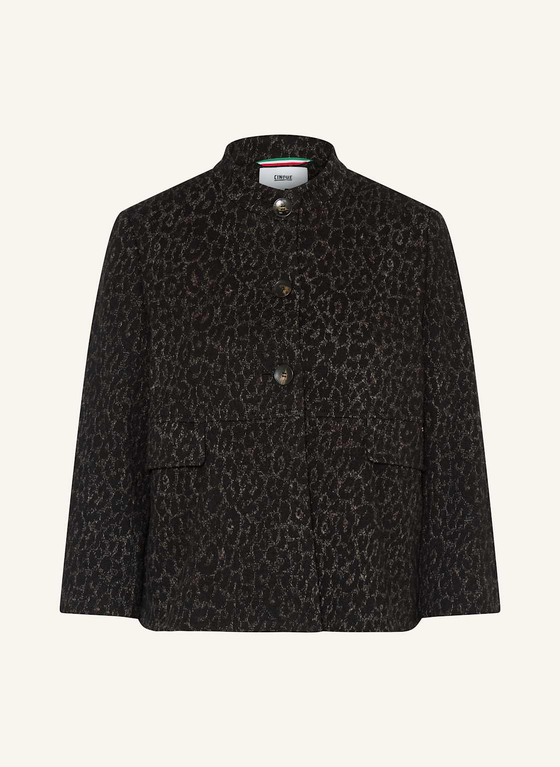 Cinque Kastenjacke Cilottine Mit 3/4-Arm schwarz von CINQUE