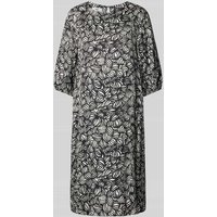 Cinque Knielanges Kleid mit Rundhalsausschnitt Modell 'DAHLIO' in Black, Größe 40 von CINQUE