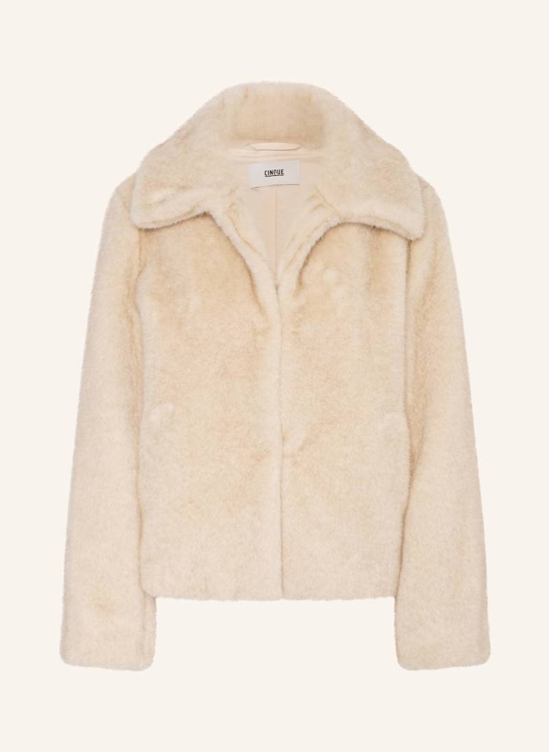 Cinque Kunstpelz-Jacke Cifelice weiss von CINQUE