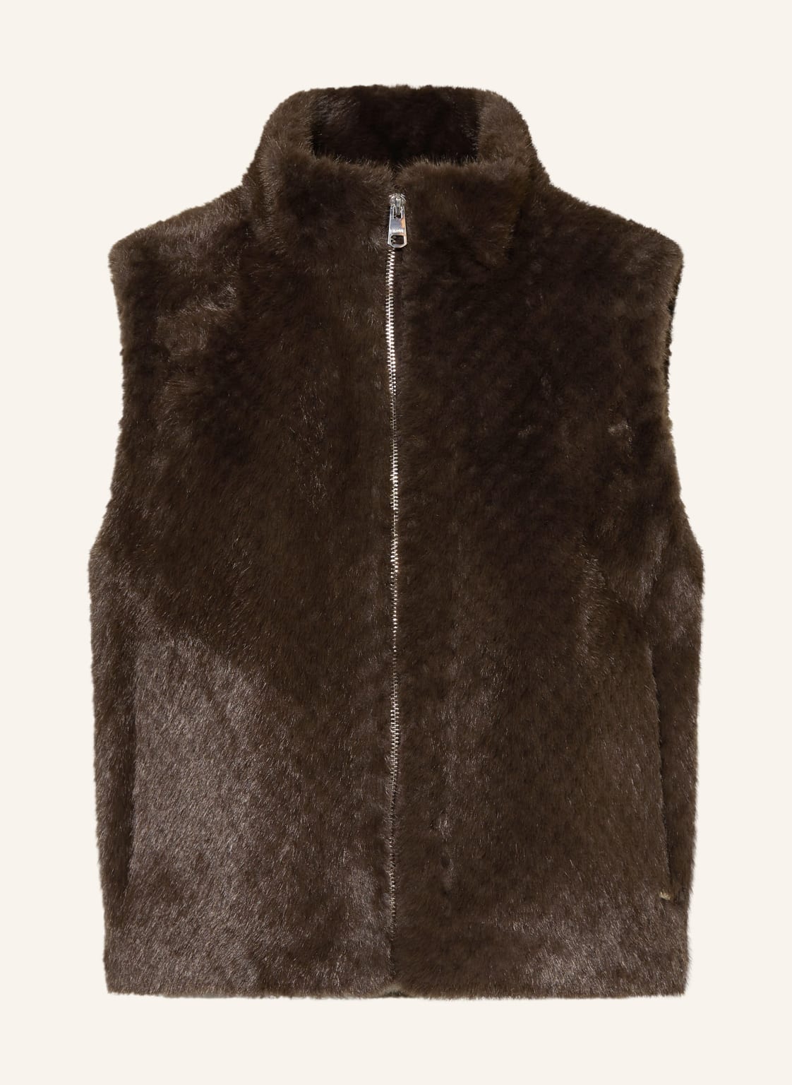 Cinque Kunstpelz-Weste Ciwarmy braun von CINQUE
