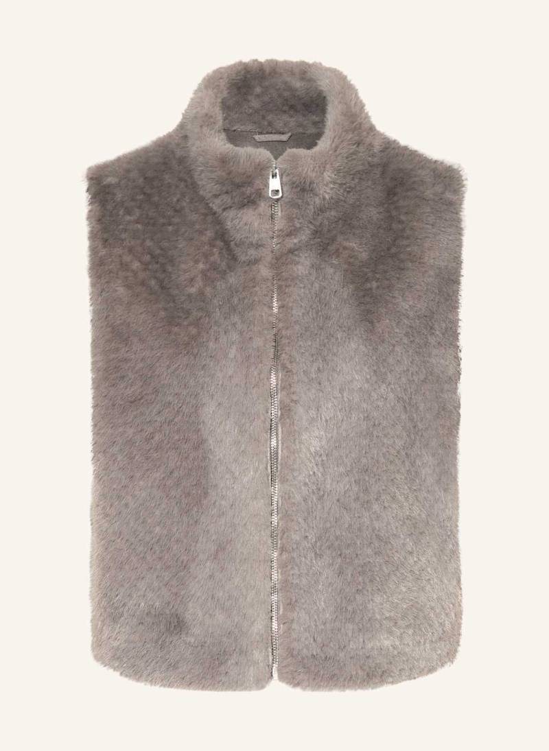 Cinque Kunstpelz-Weste Ciwarmy grau von CINQUE