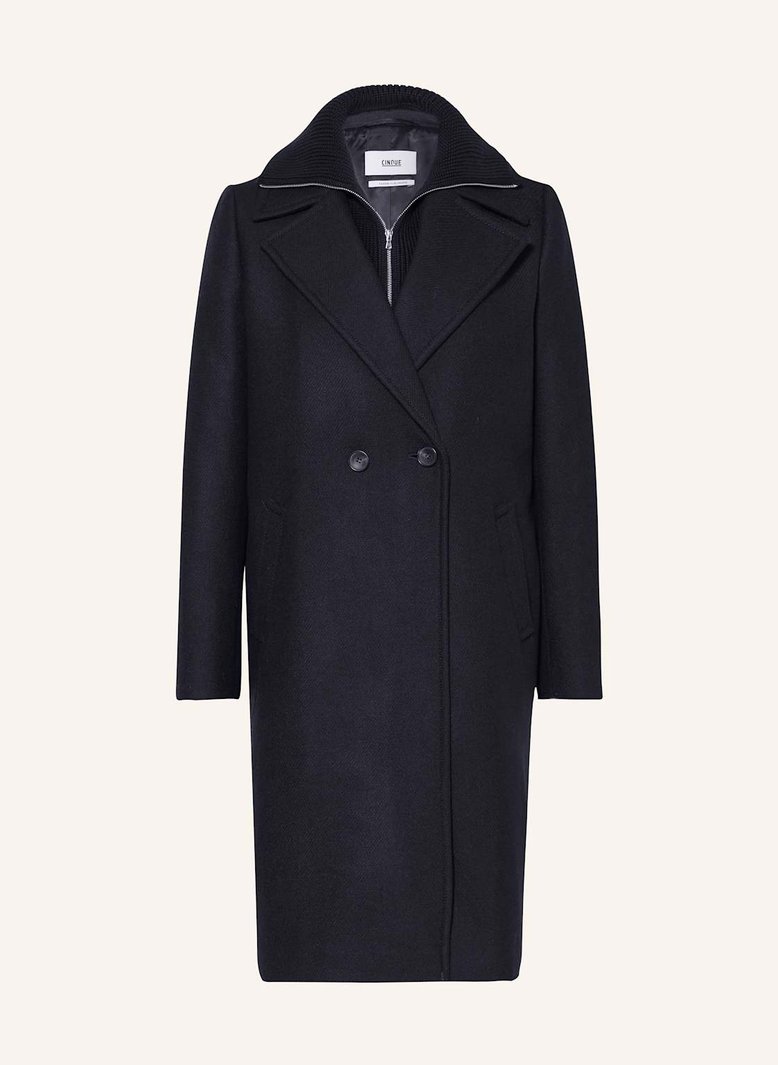 Cinque Mantel Ciisalie Mit Herausnehmbarer Blende blau von CINQUE